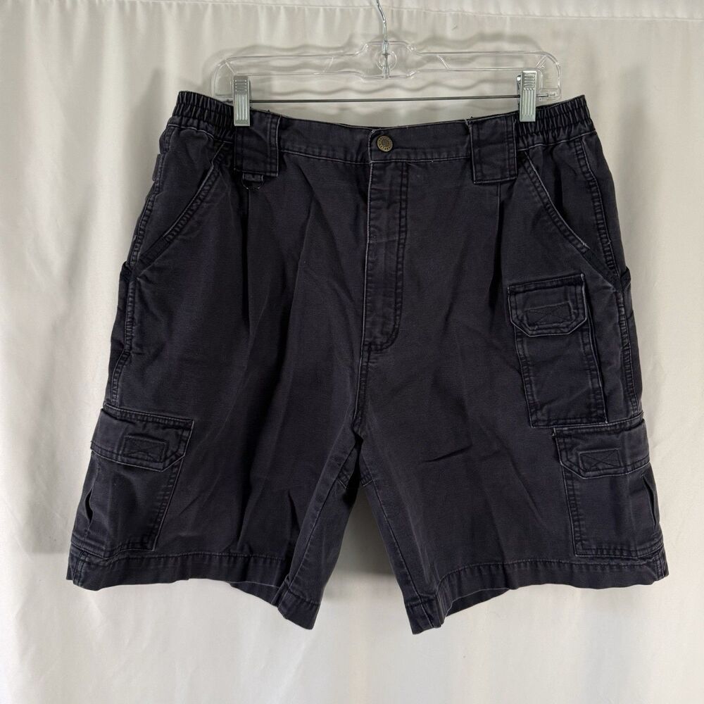 5.11 Tactical Cargo Shorts Men's 36 Blue Snap Zip Utility Hiking Stretch Waist